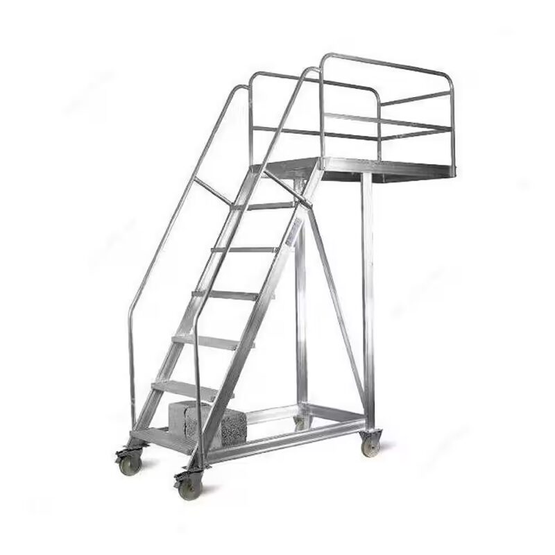 Rolling Staircase Aluminium Ladder - Image 4