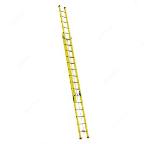 Double Section Fiberglass Ladder| Extendable Non-Conductive Ladder UAE